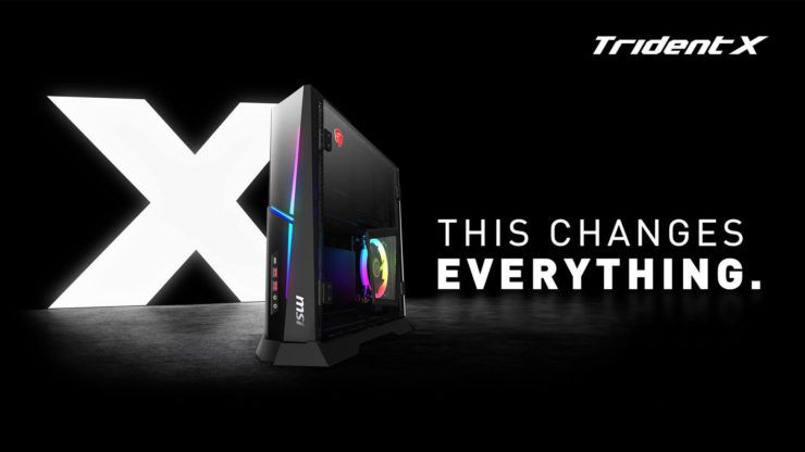 MSI Trident X, a compact PC with i9-9900K and RTX 2080 Ti