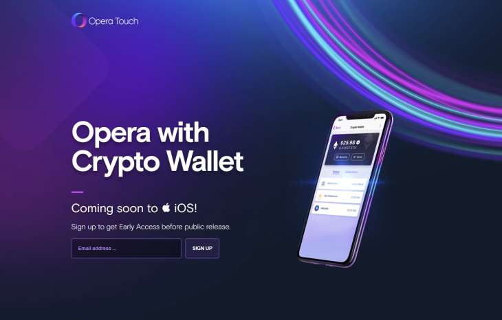 Opera, Opera plans to test the iOS web browser dedicated to crypto coins, 