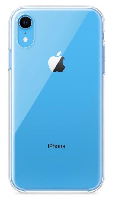 iPhone XR, Apple manufactures a transparent case for the iPhone XR, 