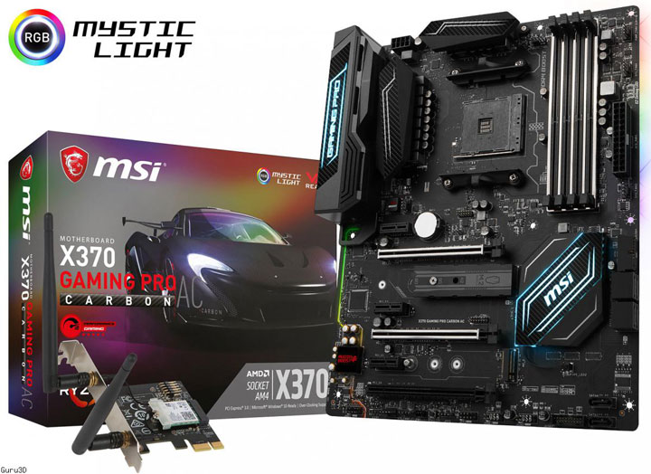 MSI X370 Gaming Pro Carbon, MSI X370 Gaming Pro Carbon AC Motherboard For AM4 Platform, Optocrypto