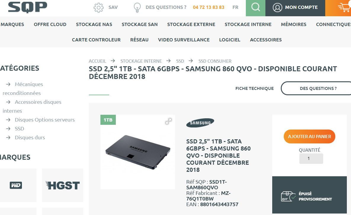 860 QVO SSD, Samsung 860 QVO SSD series cost lower than EVO family, Optocrypto