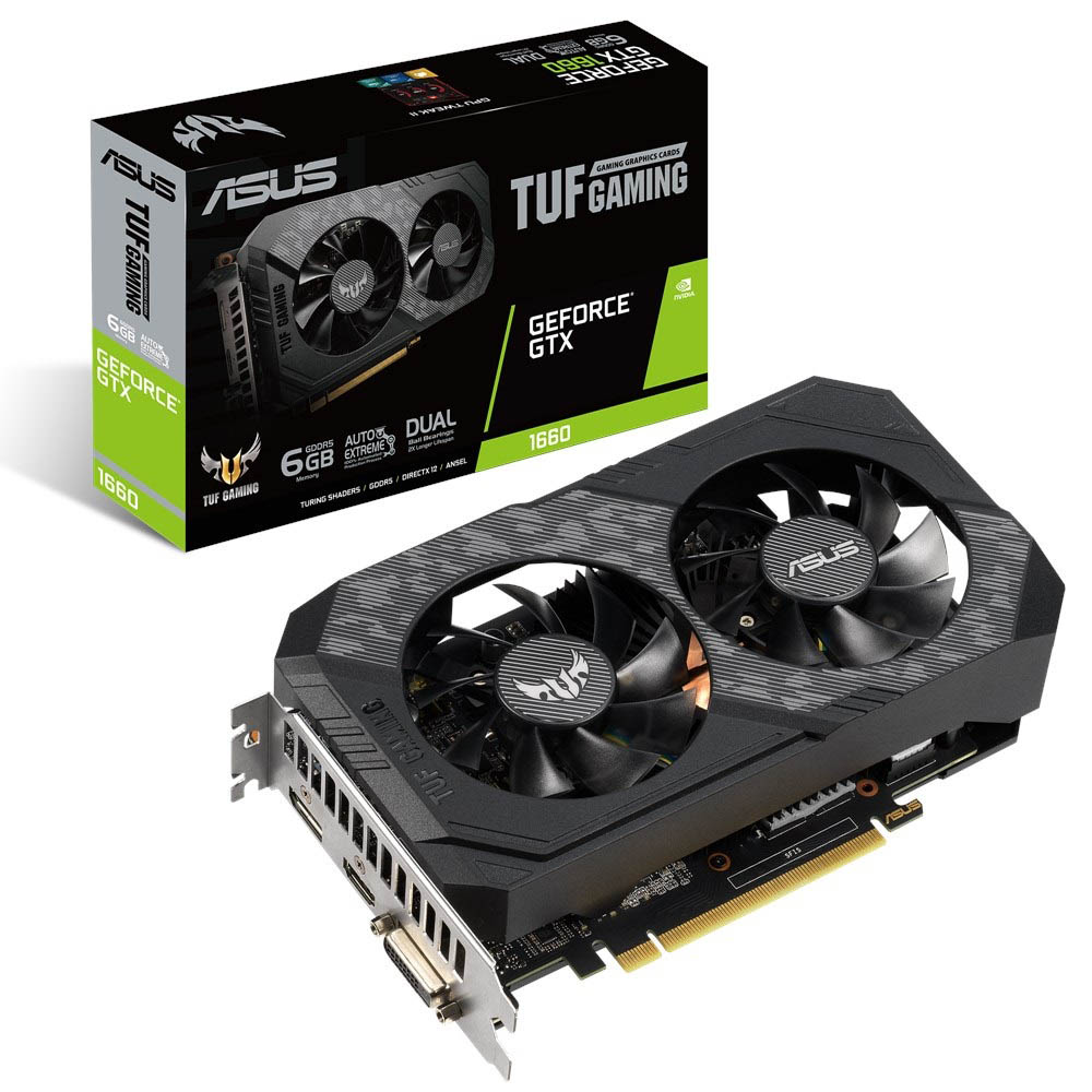 GeForce GTX 1660, Asus presents its GeForce GTX 1660 Phoenix and TUF, Optocrypto