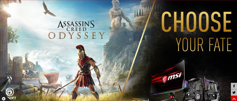 Assassin's Creed Odyssey, MSI gives away Assassin&#8217;s Creed Odyssey with some monitors and motherboards, Optocrypto