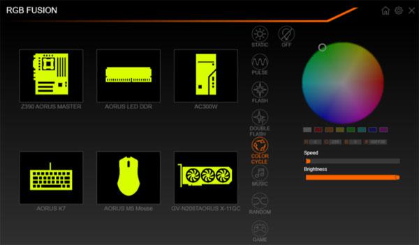 RGB Fusion, Gigabyte updates RGB Fusion with LED synchronization with one click, Optocrypto