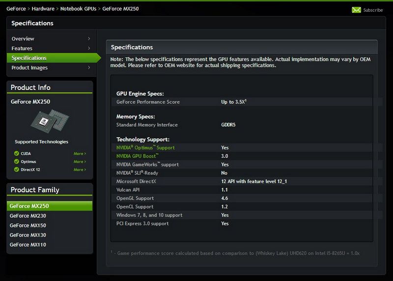 MX 250 and MX 230, Nvidia MX 250 and MX 230: GPU for Notebook niche, Optocrypto