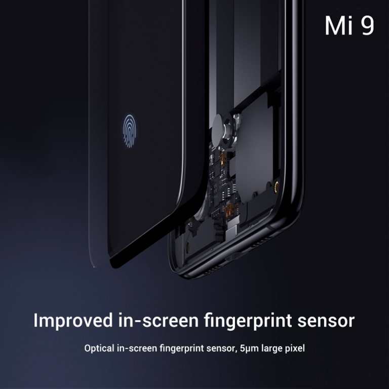 Xiaomi Mi 9, The Xiaomi Mi 9 will have an improved fingerprint sensor, Optocrypto