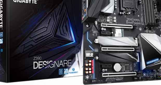 Z390 Designare, Gigabyte Z390 Designare sparks the Intel Core i9-9900K for designers and Content Creators, Optocrypto