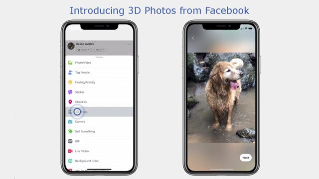 Facebook, Facebook allows 3D photos in the newsfeed, Optocrypto