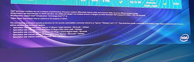 Core i9-9900K, Intel Core i9-9900K processors are protected from meltdown and specter vulnerabilities, Optocrypto