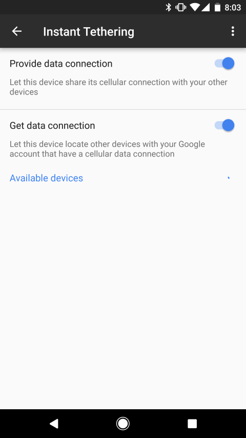 Instant Tethering, Instant Tethering For Android Using Bluetooth and Google Account Authentication, Optocrypto