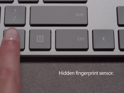 Microsoft Adds new Modern Keyboard with a fingerprint sensor