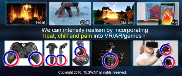 ThermoReal, ThermoReal Makes You Feel Physical Pain, 4 to 40 Degree Heat for Virtual Reality Environment, Optocrypto