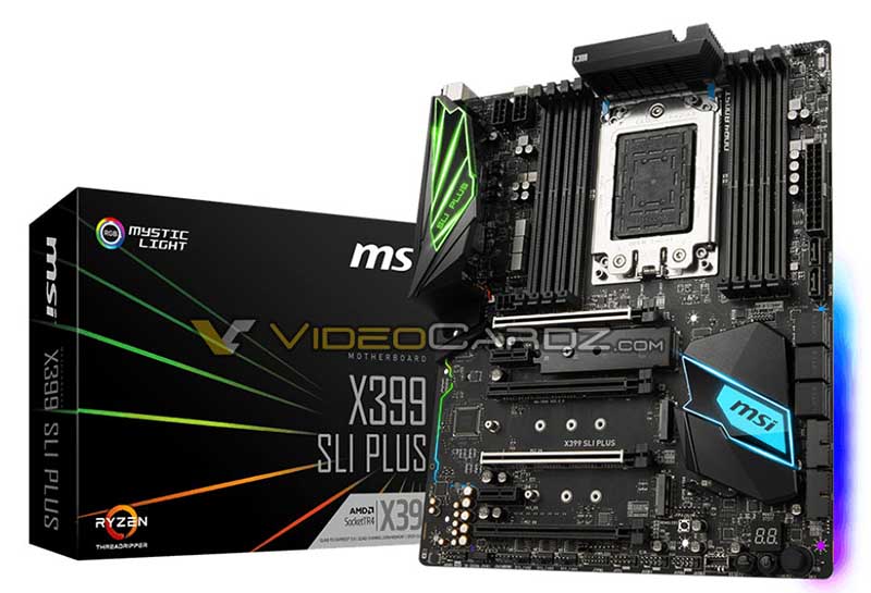 MSI X399 SLI PLUS motherboard, Revealed the new MSI X399 SLI PLUS motherboard, Optocrypto