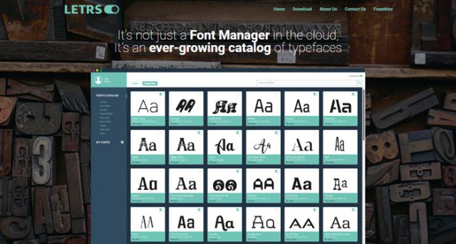 Letrs, Letrs, to manage and directly use fonts from the cloud without downloading or installing, Optocrypto
