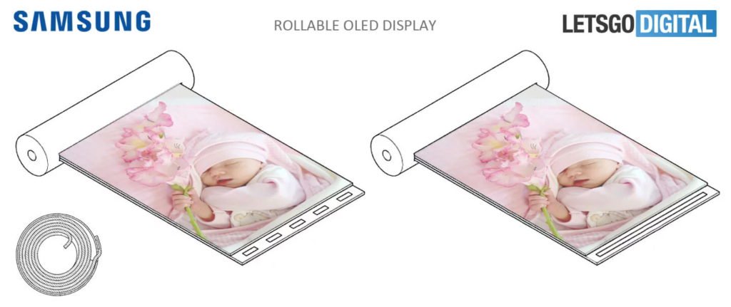 The latest Samsung patent shows a rolling screen that is activated by fingerprint, Optocrypto