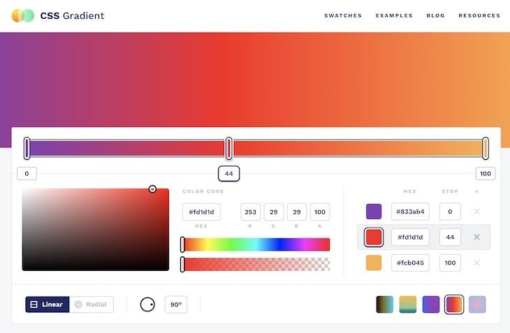 CSS Gradient, CSS Gradient, a complete free gradient generator, Optocrypto