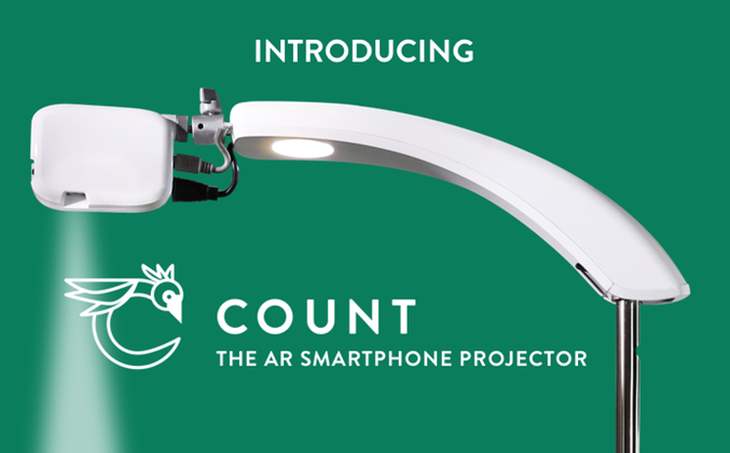 Count, interactive projector for mobile phones looking for financing in Kickstarter