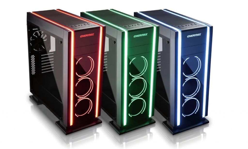 Enermax Saberay, an RGB gaming case with equipment, 
