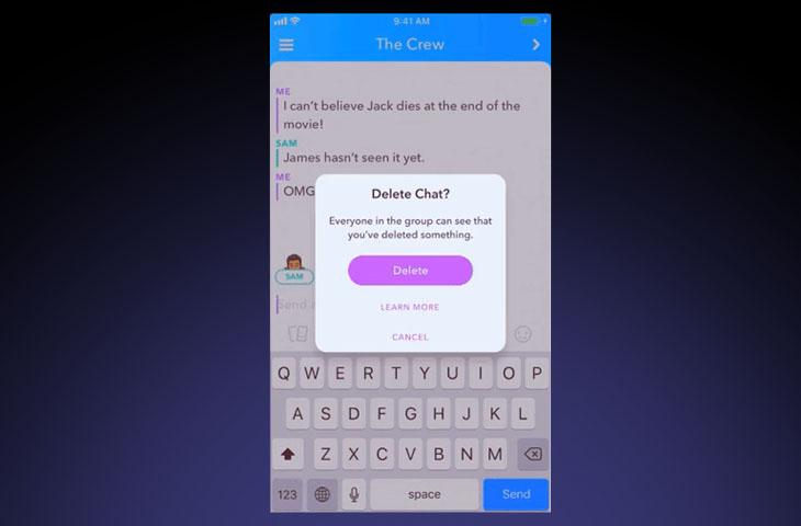 Snapchat will allow total deletion of chat messages in conversations, Snapchat will allow total deletion of chat messages in conversations, Optocrypto