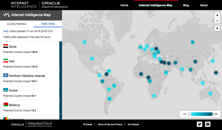 How to use the Oracle Internet Intelligence Map to view threats in real time, How to use the Oracle Internet Intelligence Map to view threats in real time, Optocrypto