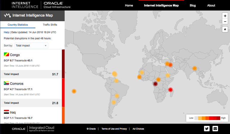 How to use the Oracle Internet Intelligence Map to view threats in real time, How to use the Oracle Internet Intelligence Map to view threats in real time, Optocrypto