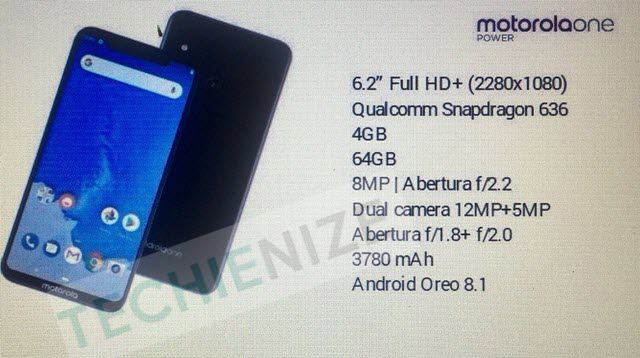 New Motorola One Power specifications filtered out, New Motorola One Power specifications filtered out, Optocrypto