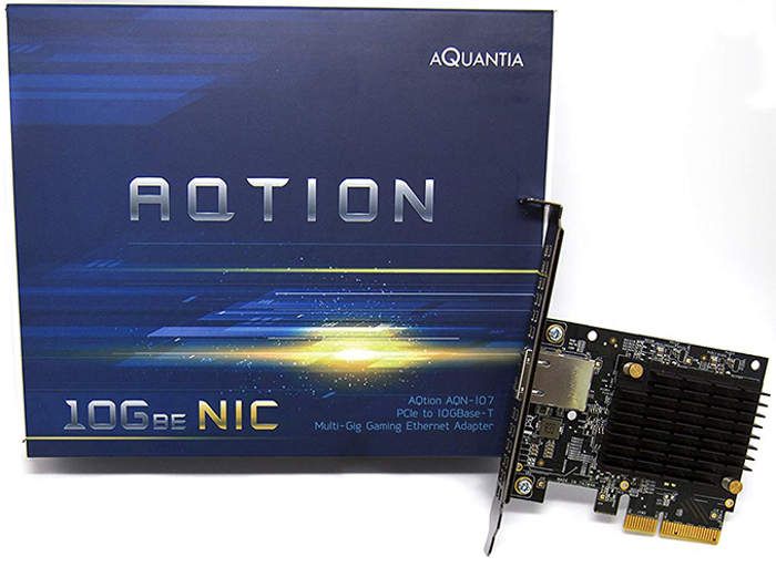 AQN-10, Aquantia AQtion AQN-107 network card that focuses on game packets, Optocrypto