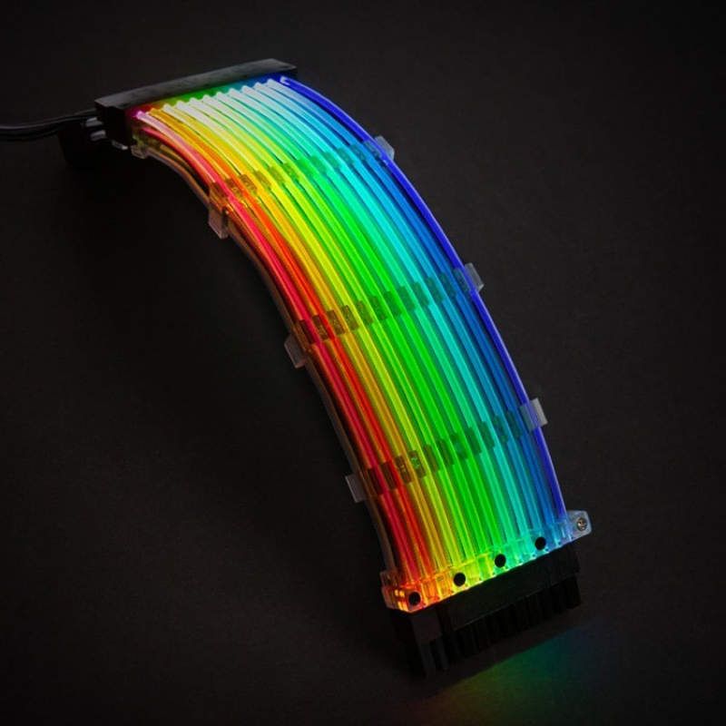 Lian Li Strimer, Lian Li Strimer now available, the first 24-pin ATX cable with RGB, Optocrypto