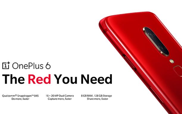 OnePlus 6, Premium Smartphone OnePlus 6 comes in a special red edition, Optocrypto