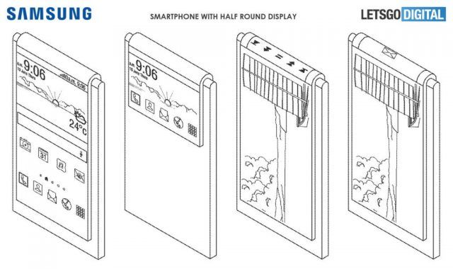 flexible dual screen, Samsung patents smartphone with flexible dual screen to capture better selfies, Optocrypto