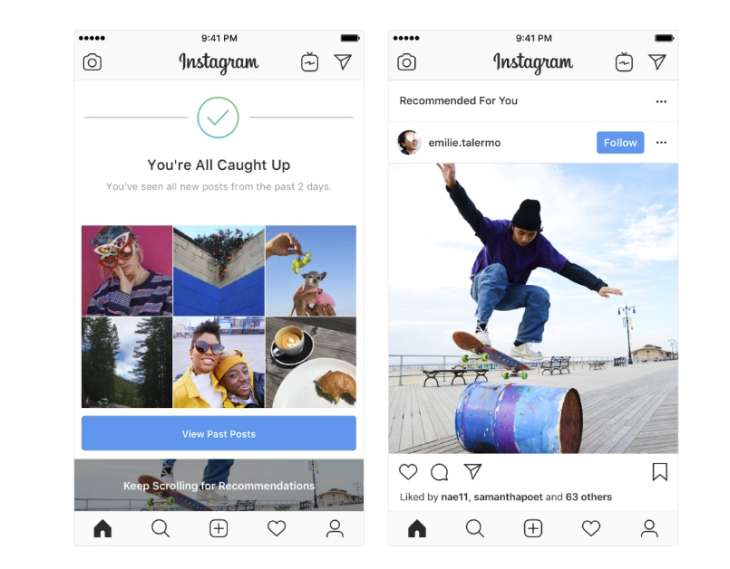 Instagram, Instagram starts testing the recommended publications in the feed, Optocrypto