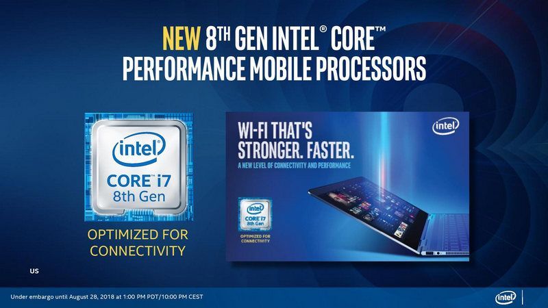 IFA 2018, Intel Introduces Whiskey Lake Laptop Processors