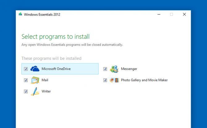 Windows Essentials Installer