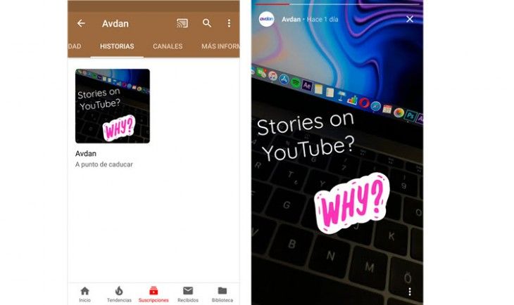 YouTube, The Instagram-style YouTube stories look like this, Optocrypto