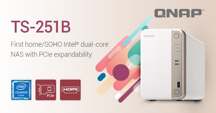 TS-251B, QNAP launches its new NAS TS-251B with 4K capacity and PCIe expansion, Optocrypto