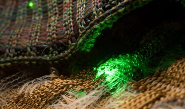 intelligent fabric, MIT Researchers creates intelligent fabric with wireless communication, LEDs and optoelectronics, Optocrypto