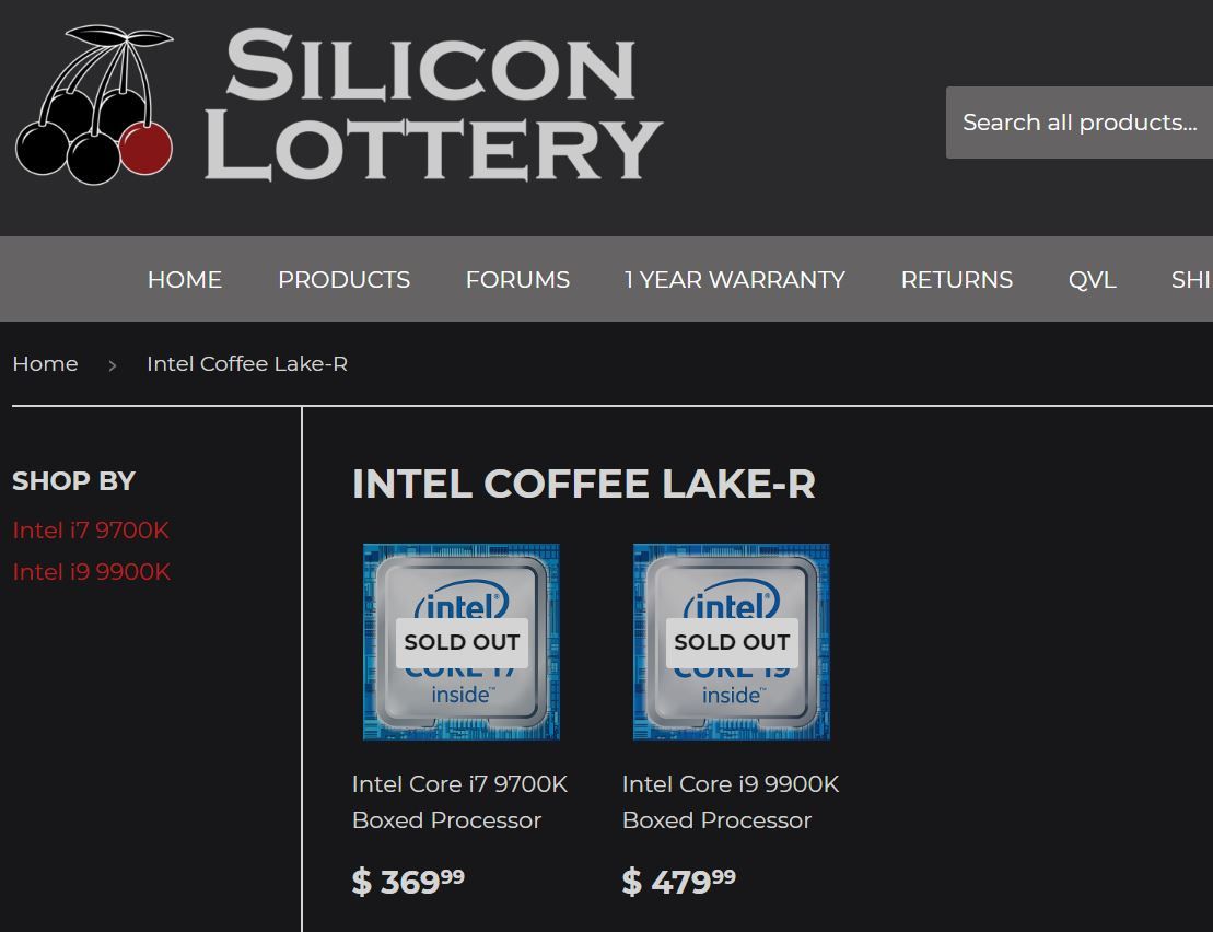 Intel Core i9-9900K priced for $480 and i7-9700K for $370 to beat AMD?