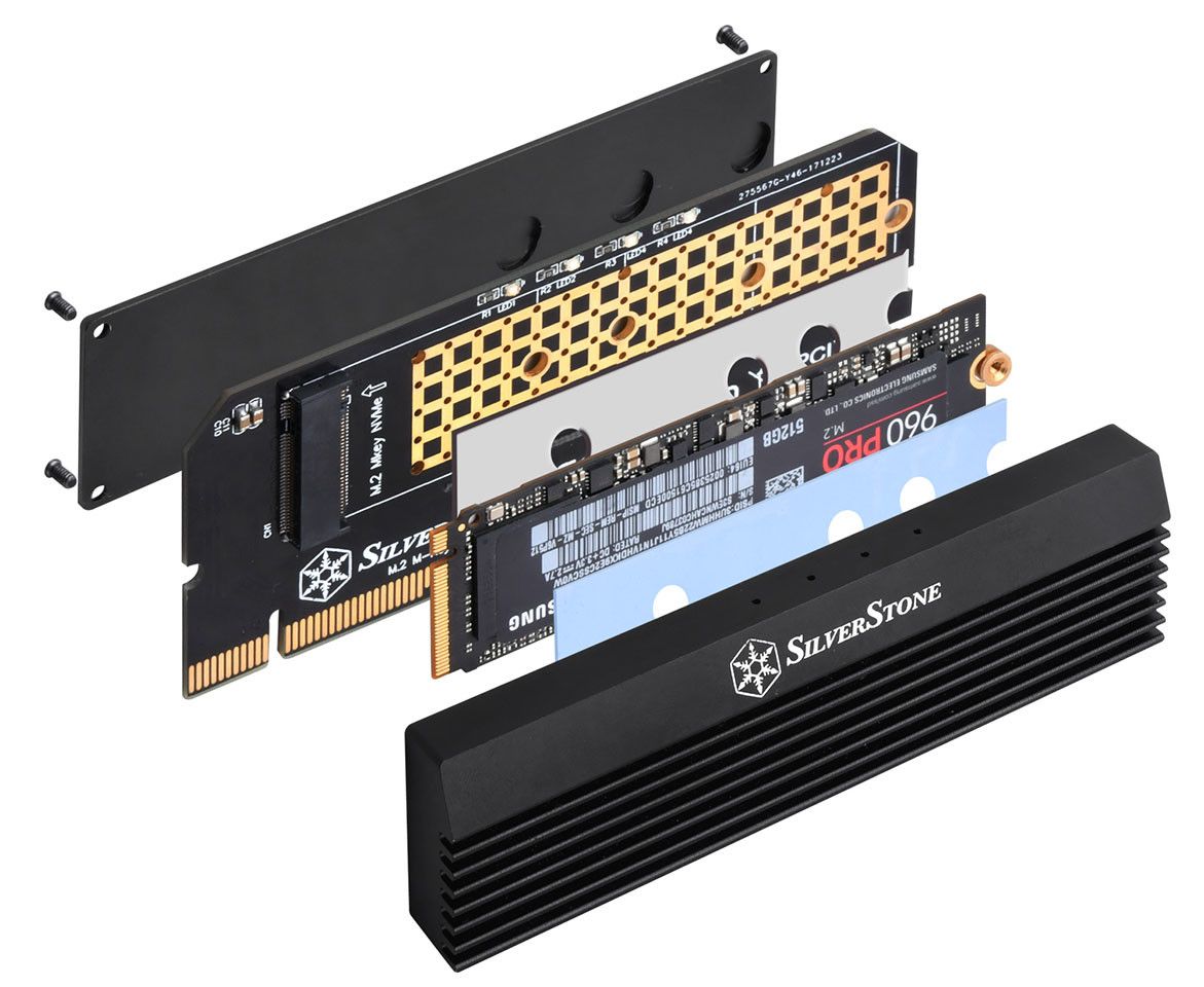 SilverStone ECM23 to mount an M.2 SSD in a PCI Express slot