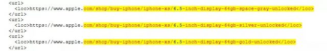 iPhone XS, Apple&#8217;s official website sitemap confirms iPhone XS, XS Max and XR, Optocrypto