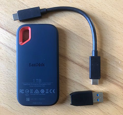 SanDisk Extreme Portable SSD, SanDisk Extreme Portable SSD comes with the USB-C connection, 