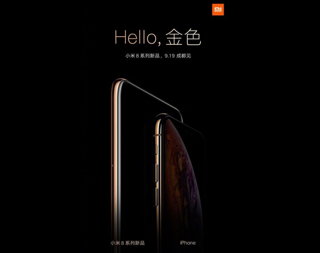 Xiaomi Mi 8 Youth Edition advertised alongside with iPhone XS