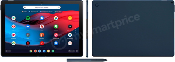 Pixel Slate, Pictures of Google Pixel Slate (Nocturne) Leaked: Pen and stereo speakers, Optocrypto