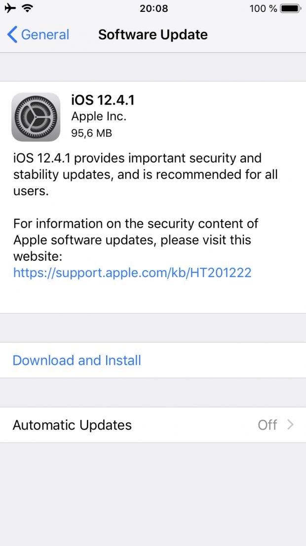 jailbreak, Apple releases iOS 12.4.1 to combat Jailbreak in version iOS 12.3, Optocrypto