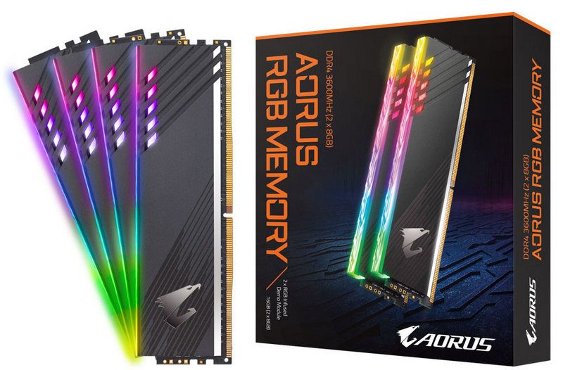 AORUS RGB adds new kits with the AORUS Memory Boost function