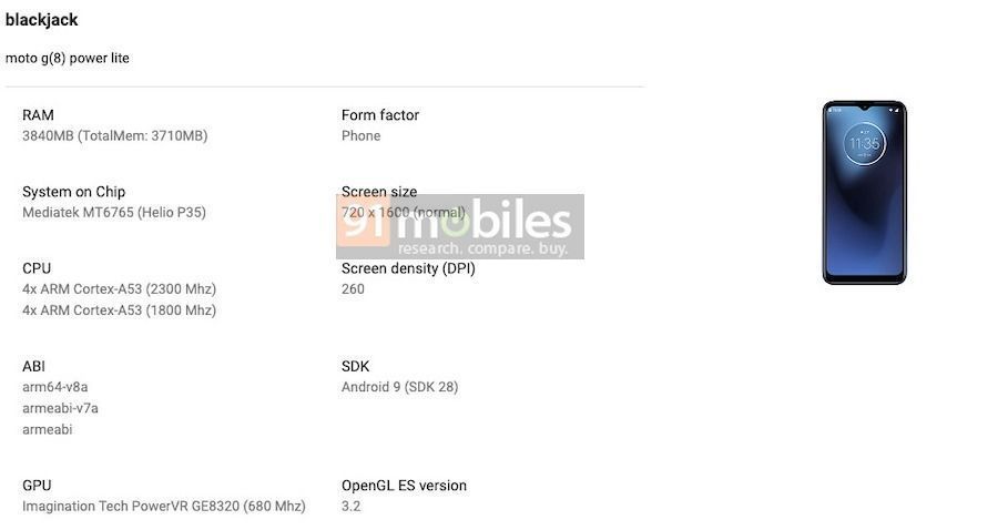 Moto G8 Power Lite, Moto G8 Power Lite: quality renderings, price and release date of the smartphone, Optocrypto