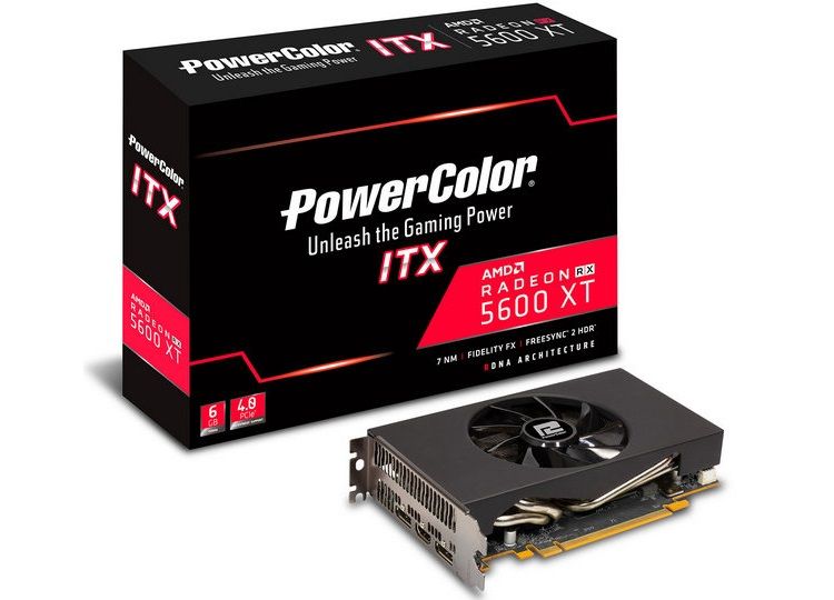 Radeon RX 5600 XT ITX, PowerColor prepared a compact video card Radeon RX 5600 XT ITX, Optocrypto