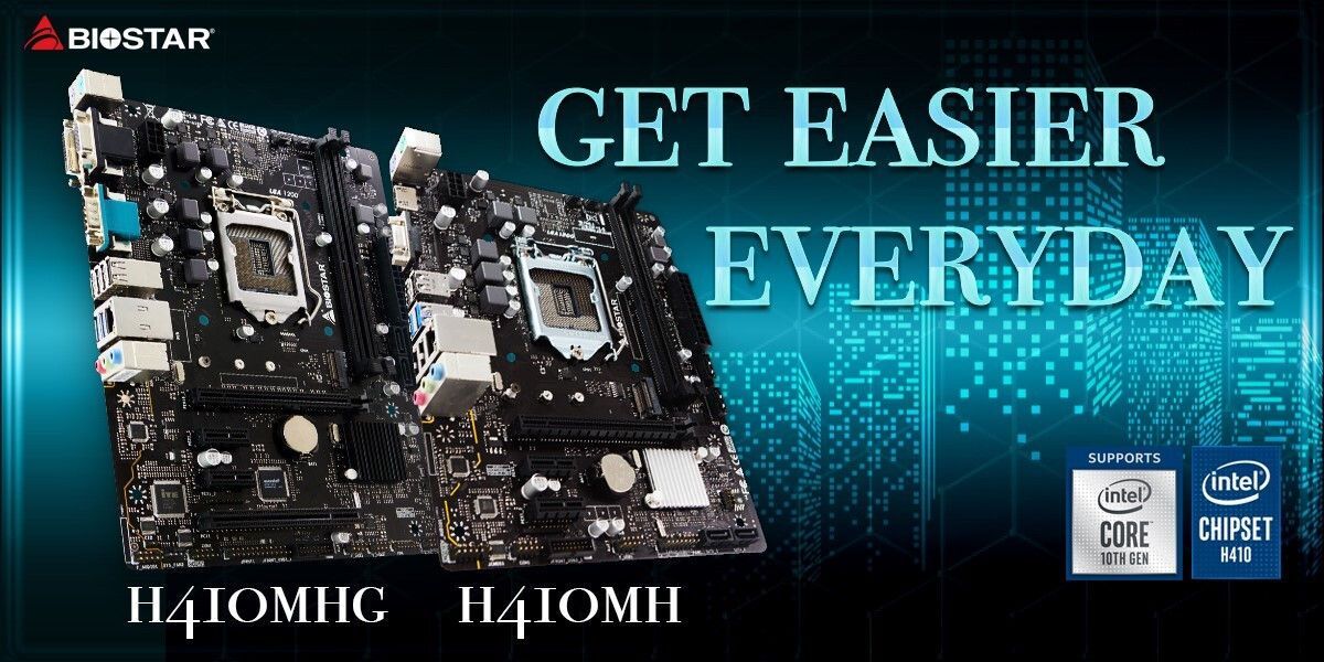 H410, BIOSTAR H410, two new motherboards for Intel 10th Gen, Optocrypto