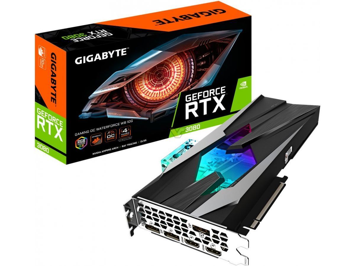 Gigabyte RTX 3080 Gaming Waterforce, new GPU with built-in water block
