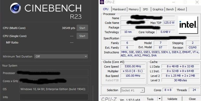 Intel Core i9-12900K, Intel Core i9-12900K surpasses 30,000 points in Cinebench R23, Optocrypto