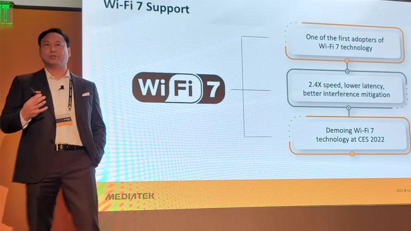 MediaTek Wi-Fi 7, MediaTek will show Wi-Fi 7 technology at CES 2022: 2.4 times faster than Wi-Fi 6E, Optocrypto